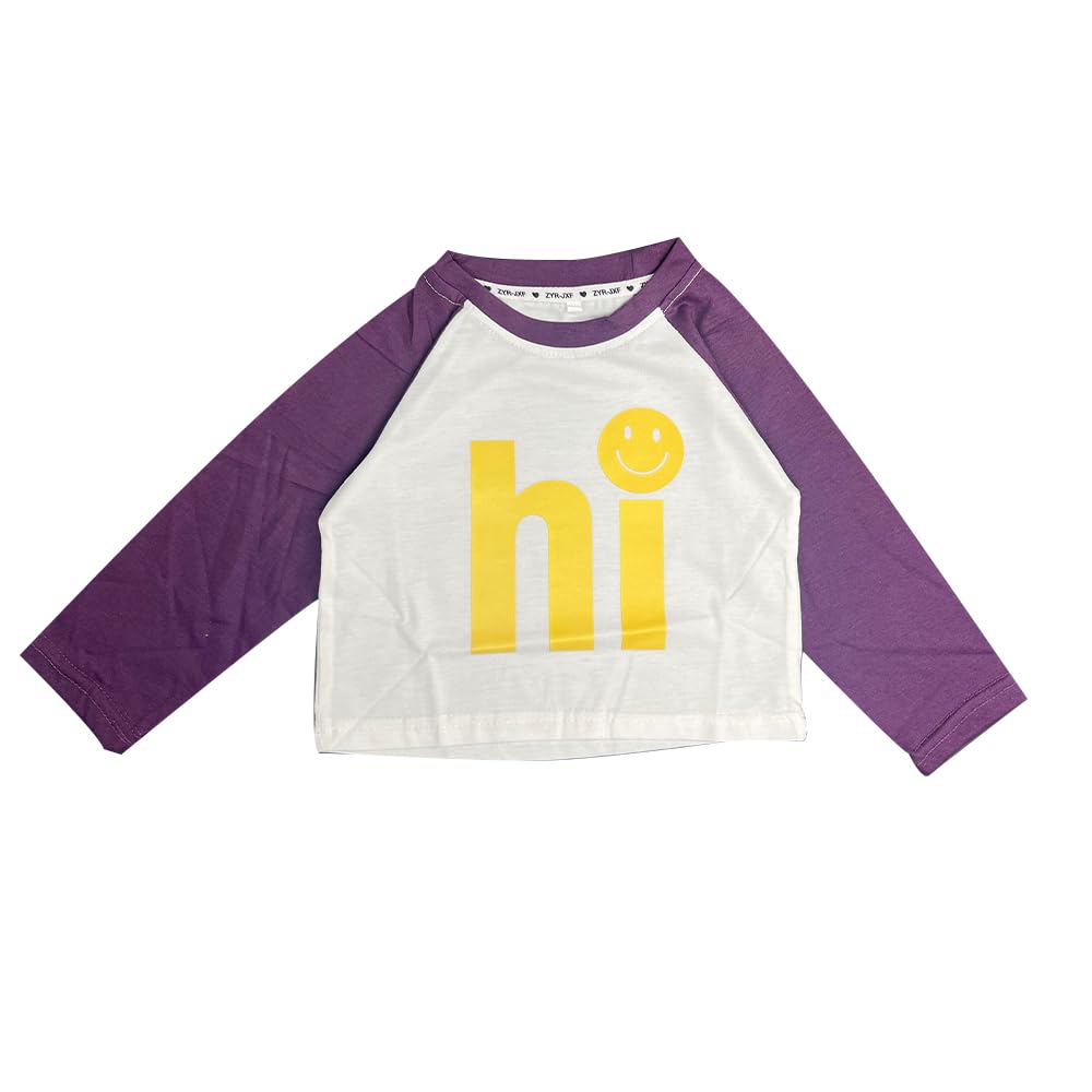 L&Wen Girls Crewneck Raglan Long Sleeves T-shirt