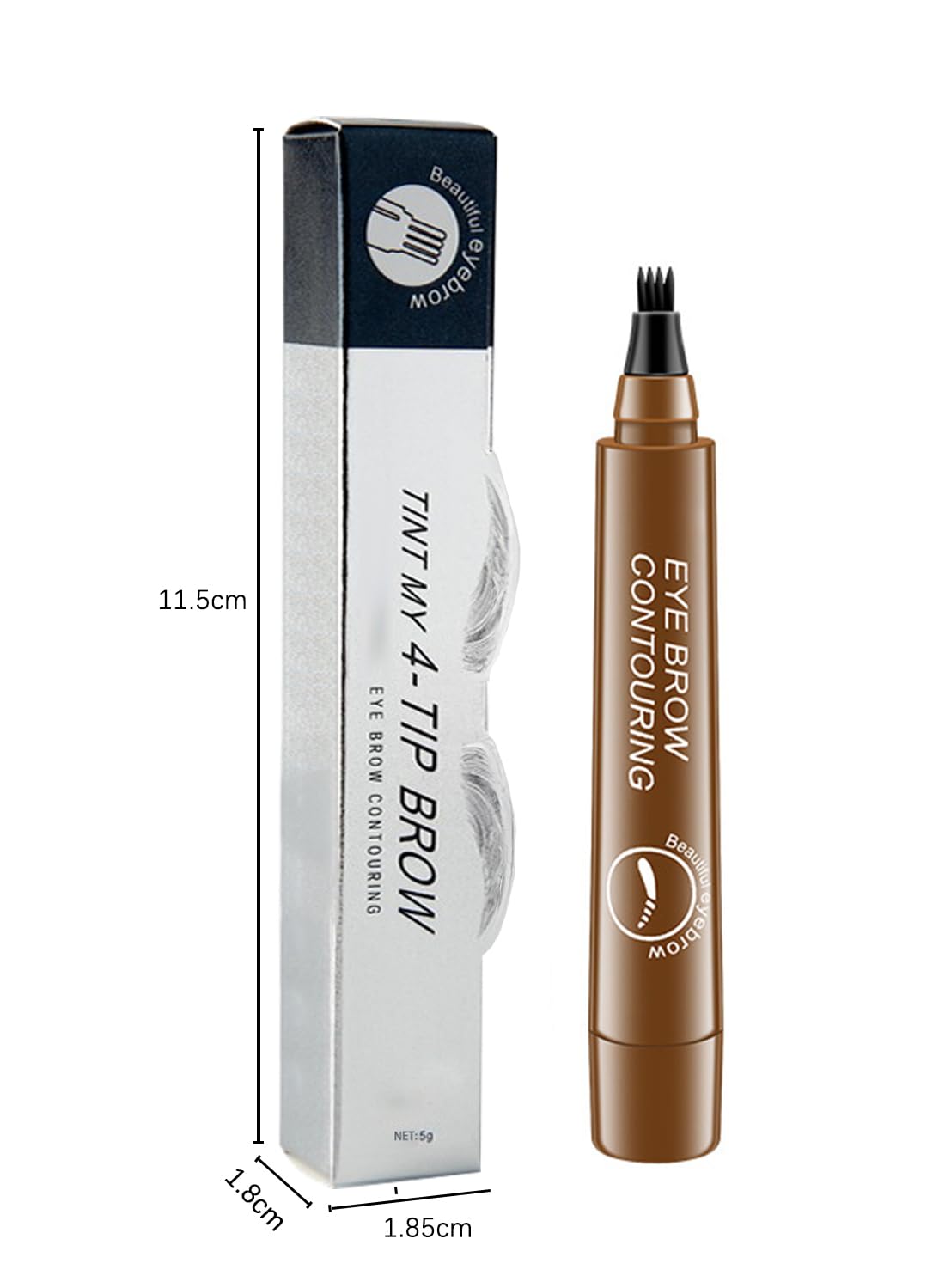 Eyebrow Pen Liquid with Micro-Fork Tip