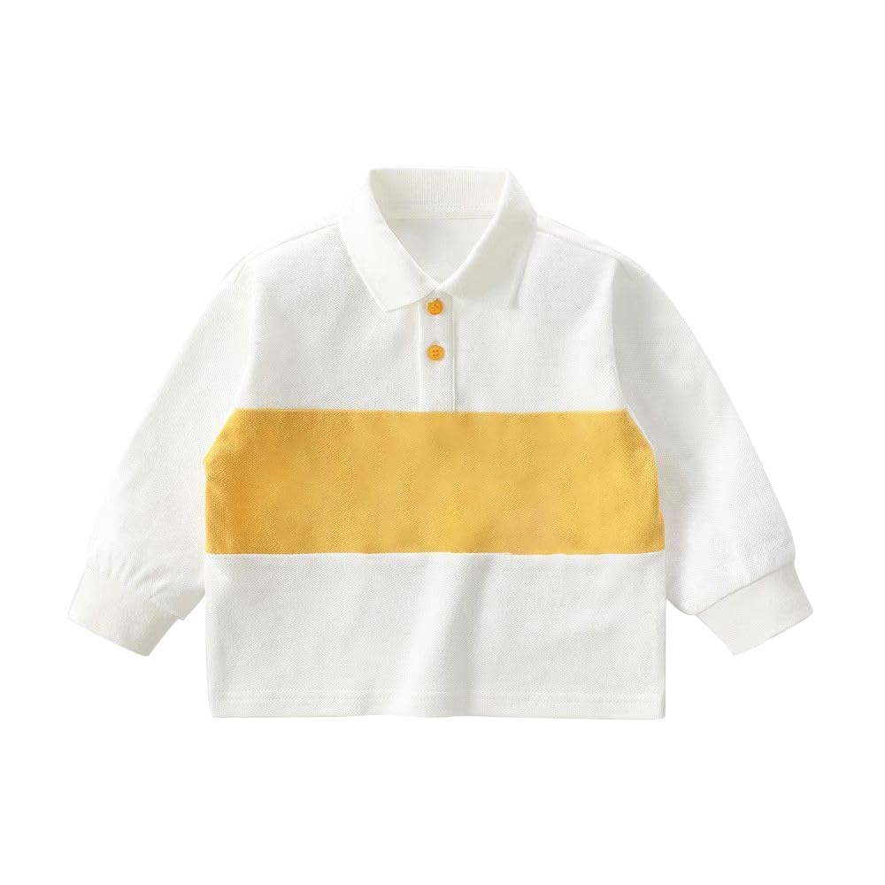 L&Wen Boys Long Sleeve Polo Shirt