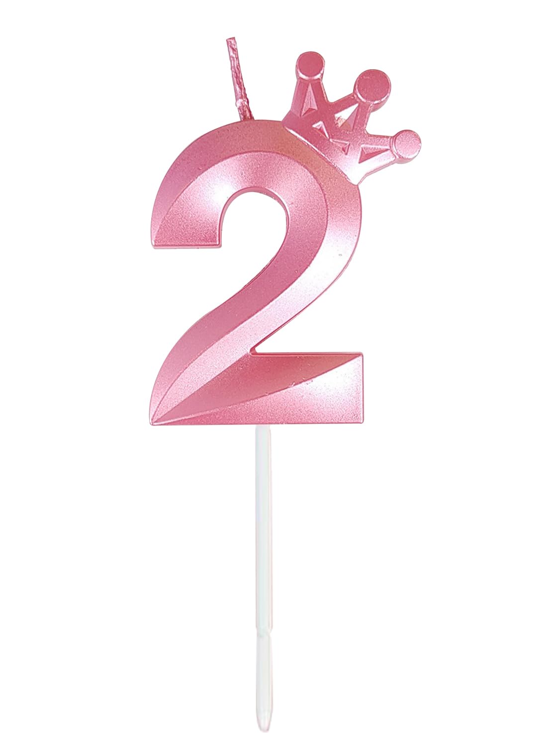 l&Wen Birthday Candles Twisted,  Long Thin Spiral Candle with Holders for Wedding Party Decorations (6 Pcs, Silver Twisted Collection)