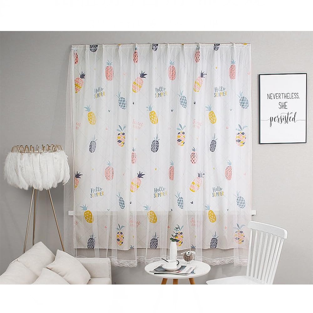 Velcro Double Layer Cartoon Pattern Blackout Curtains,