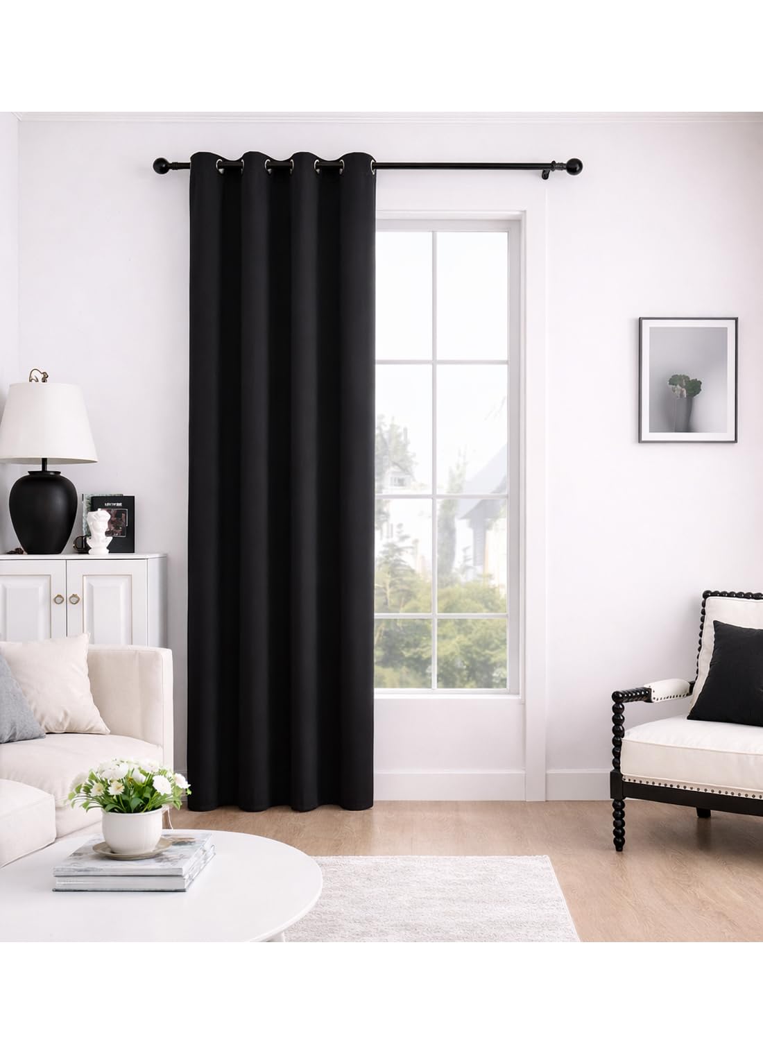 Solid Blackout Curtains for Bedroom and Living Room