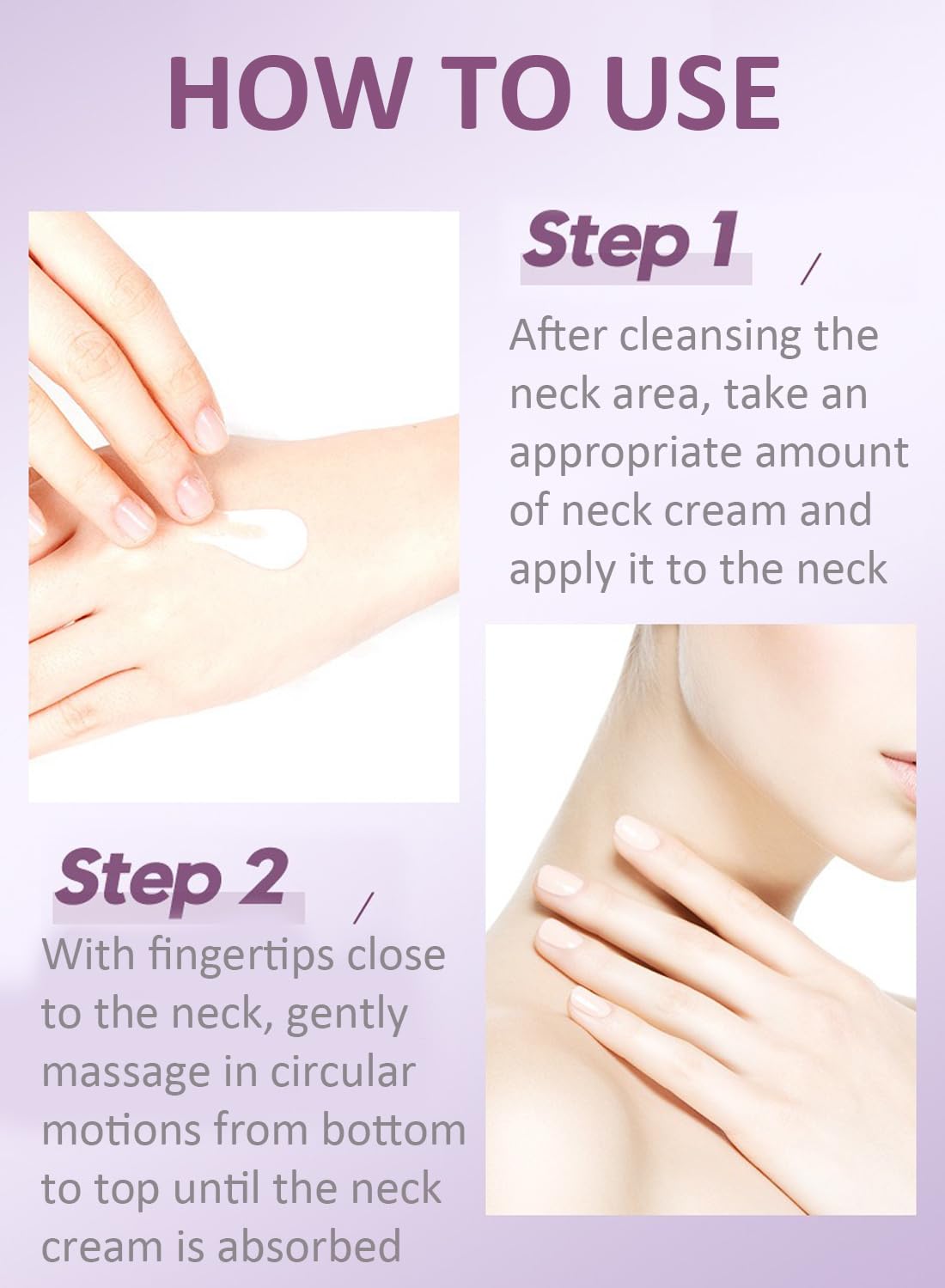 Neck Firming Cream, Anti-Wrinkle Lotion to Diminish Lines, Skin Moisturizer 40g