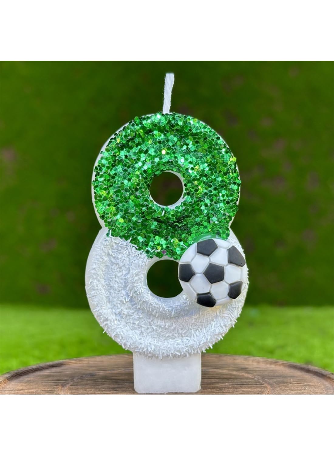 L&wen 7cm Birthday Number Candles for Cake Decoration, Glittery Cake Toppers with Perfect for Kids' Parties, Anniversaries Celebrations