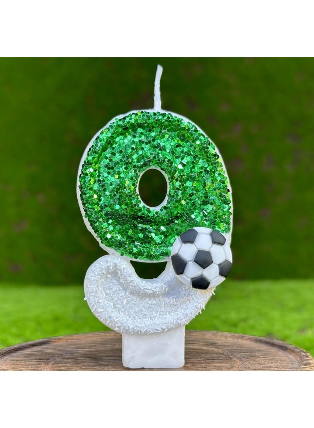 L&wen 7cm Birthday Number Candles for Cake Decoration, Glittery Cake Toppers with Perfect for Kids' Parties, Anniversaries Celebrations