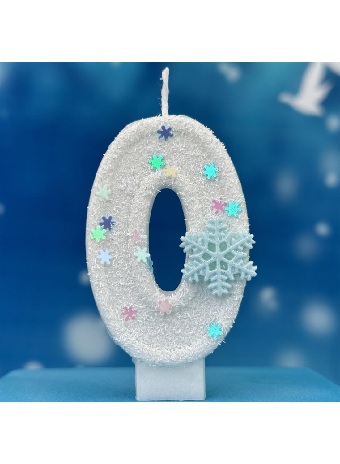 L&wen 7cm Birthday Number Candles for Cake Decoration, Glittery Cake Toppers with Perfect for Kids' Parties, Anniversaries Celebrations