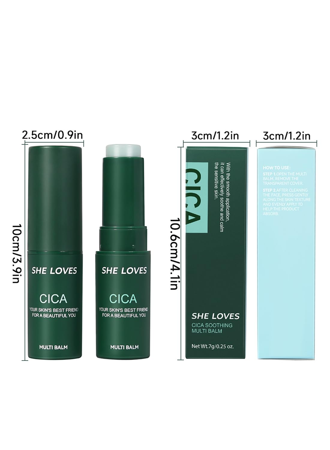 L&Wen Soothing Multi Balm, Moisturizing Nourishing Face Moisturizer, Repairs the Redness, Strengthens the Skin Barrier, Soothes Skin Discomfort, for Face and Body