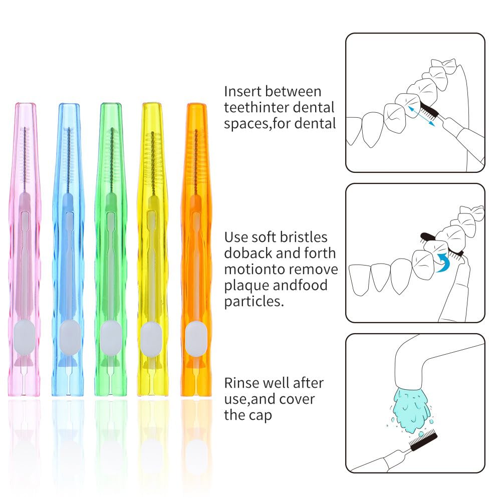 Push-Pull Interdental Brush, Dental Toothpick Floss