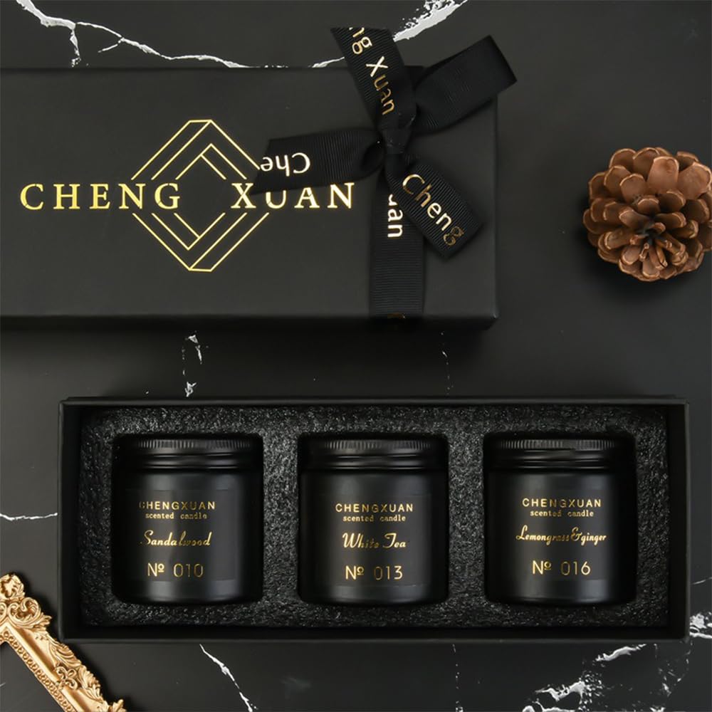 Scented Candle, Luxury Aromatherapy Jar Candle Gifts for Bathroom Office Decor 80g-