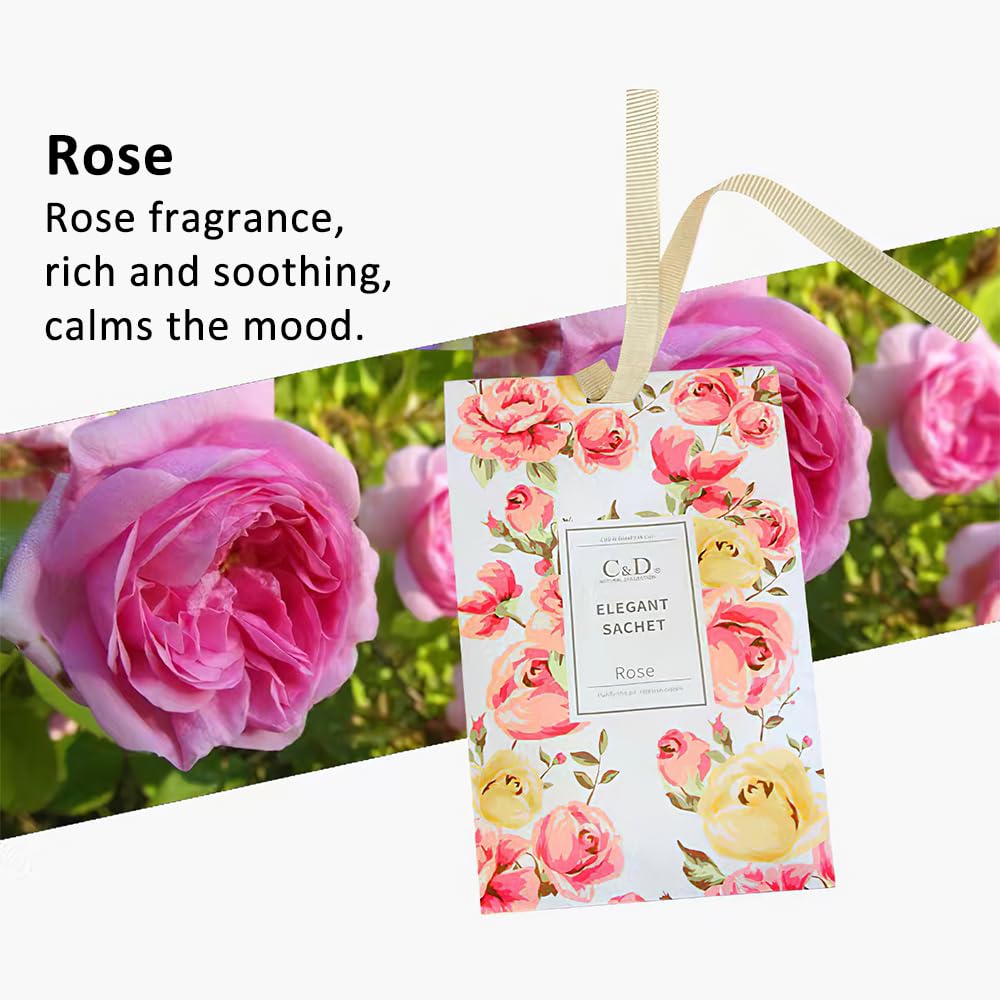 Scent Sachets, Hanging Long Lasting Air Freshener for Wardrobes & Cars Décor 20g