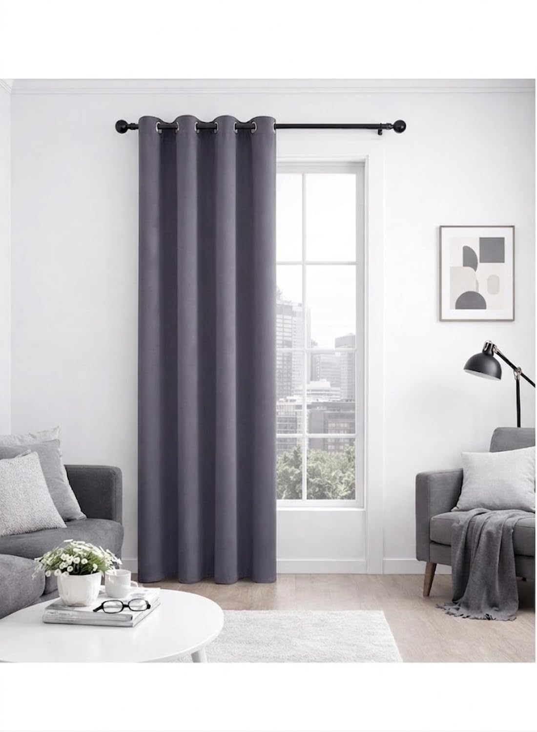 Solid Blackout Curtains for Bedroom and Living Room