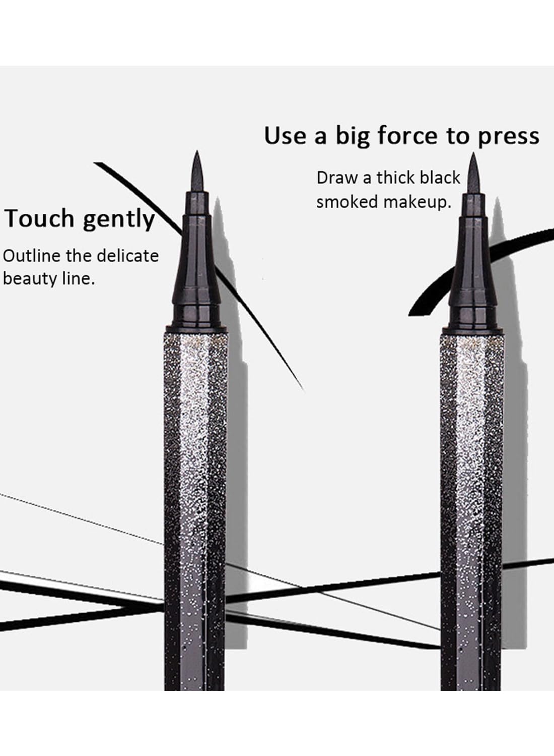Liquid Eyeliner Pen, Ultra Fine Precise Quick Drying Liquid Eyeliner, Long Wear Waterproof Easy to Use Eye Makeup Wear, Defines Eyes