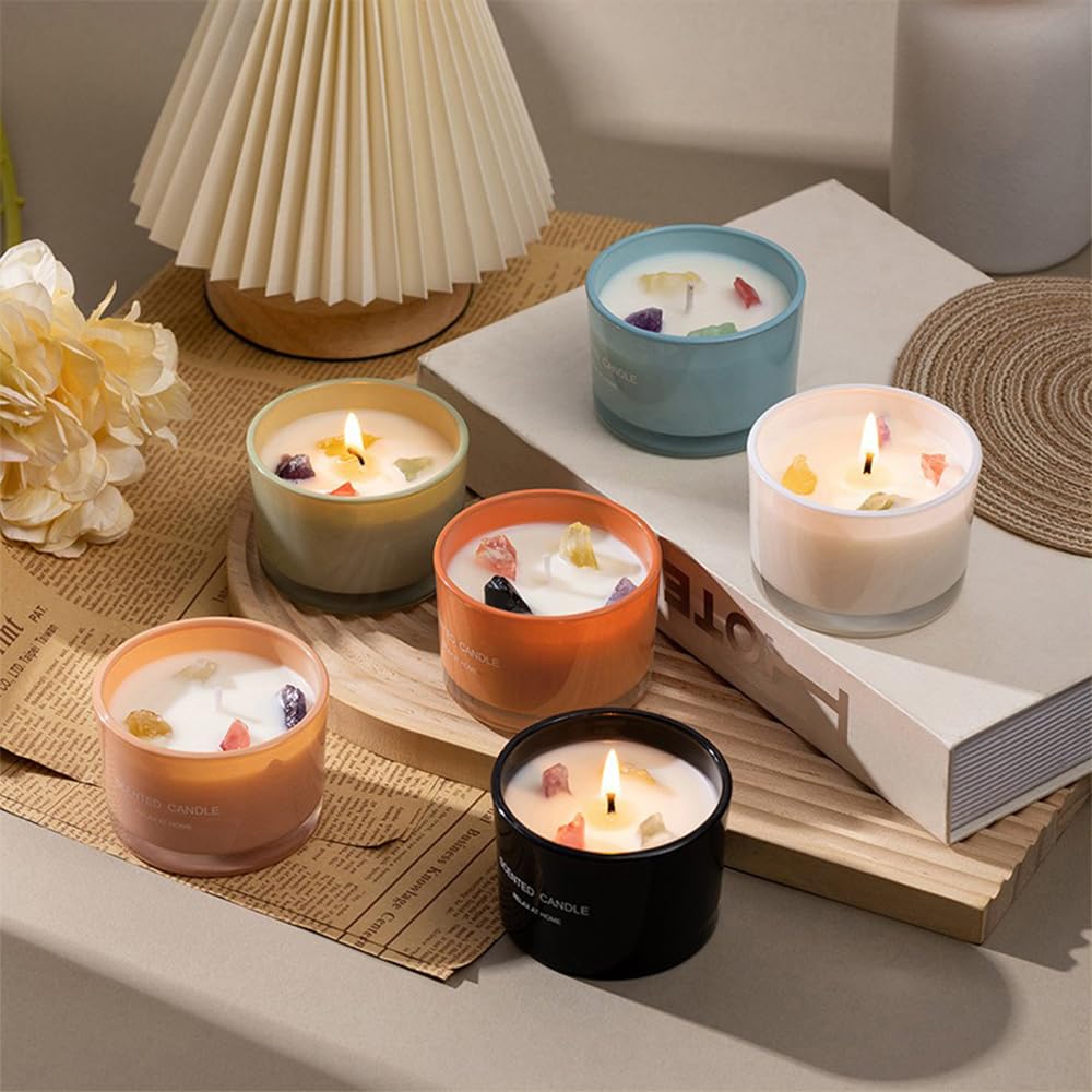 Scented Candle, Lasting Soy Wax Aromatherapy Candle for Home Spa Office Décor 90g