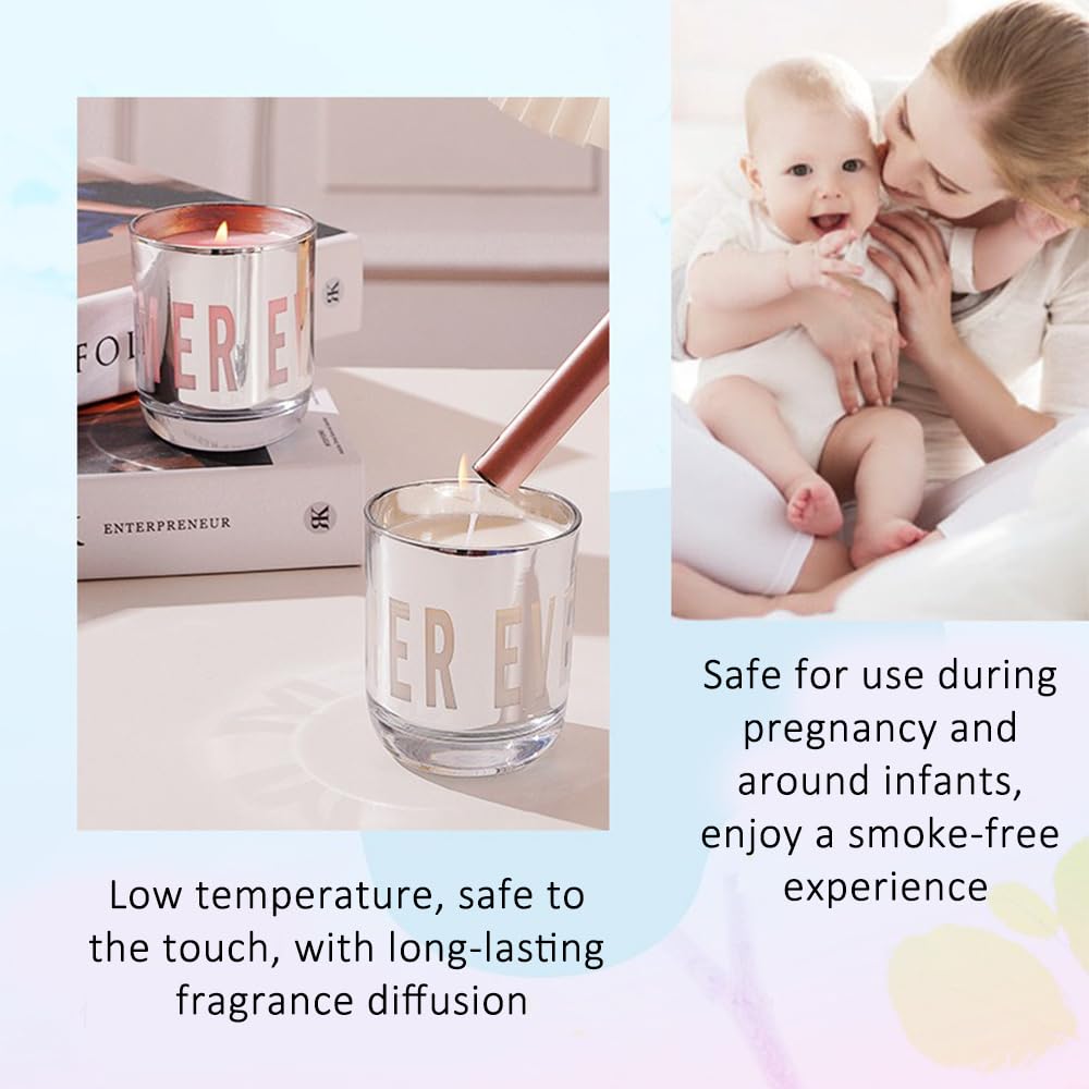 Scented Candle, Long Lasting Aromatherapy Jar Candles Gift for Bath Yoga Wedding Home Décor 150g