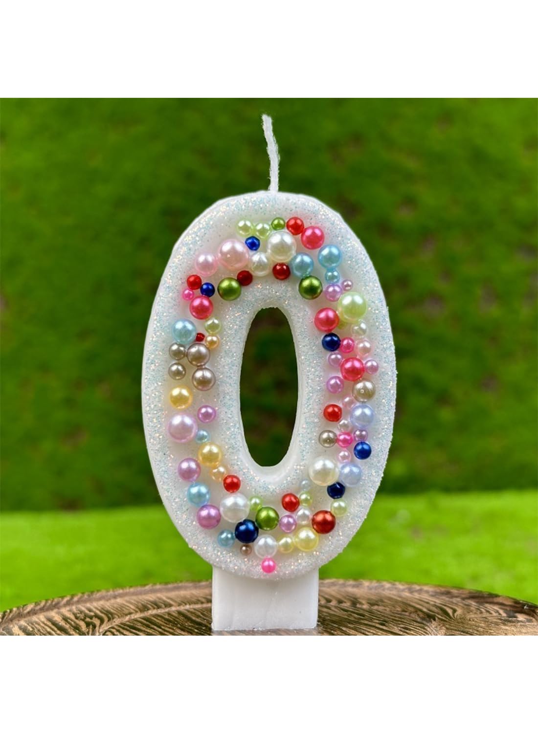 L&wen 7cm Birthday Number Candles for Cake Decoration, Glittery Cake Toppers with Perfect for Kids' Parties, Anniversaries Celebrations