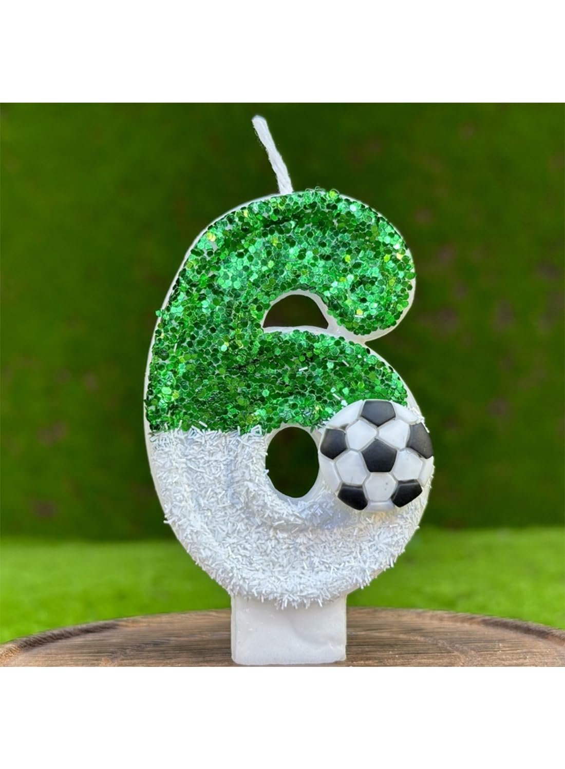 L&wen 7cm Birthday Number Candles for Cake Decoration, Glittery Cake Toppers with Perfect for Kids' Parties, Anniversaries Celebrations