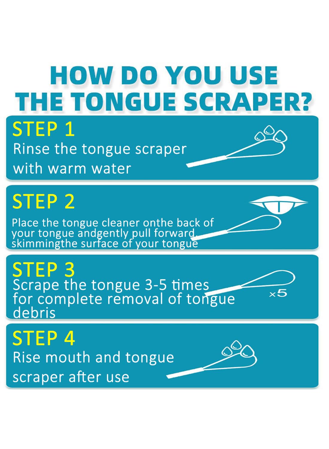 Tongue Scraper to Reduce Bad Breath