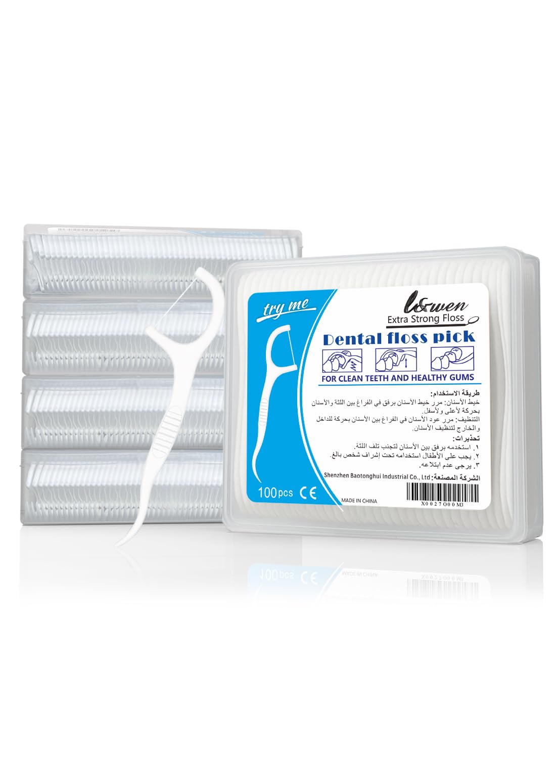 Disposable Dental Floss Picks, Portable Toothpicks Flossers