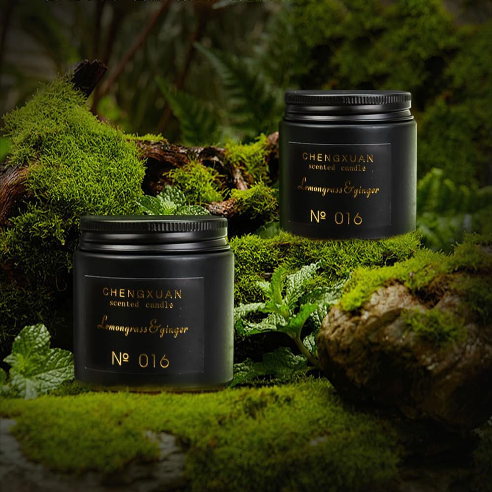 Scented Candle, Luxury Aromatherapy Jar Candle Gifts for Bathroom Office Decor 80g-