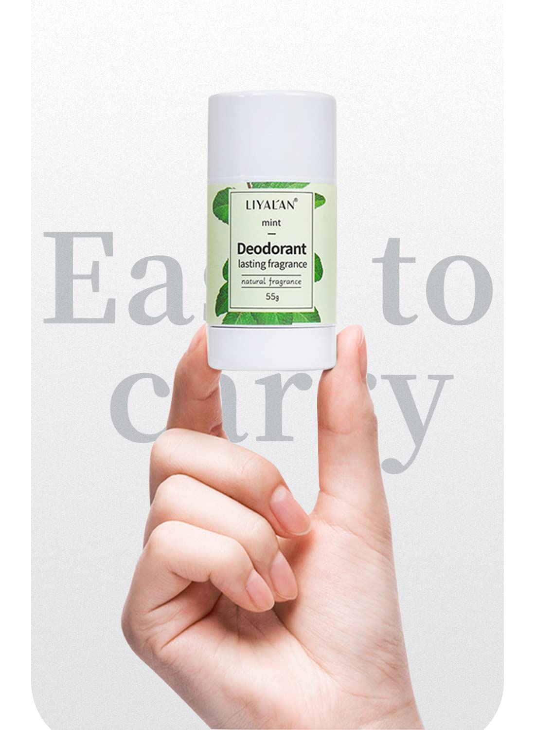 Solid Balm Long Lasting Natural Portable Light No Pungent Travel Friendly Solid Fragrance for Unisex-Mint Green