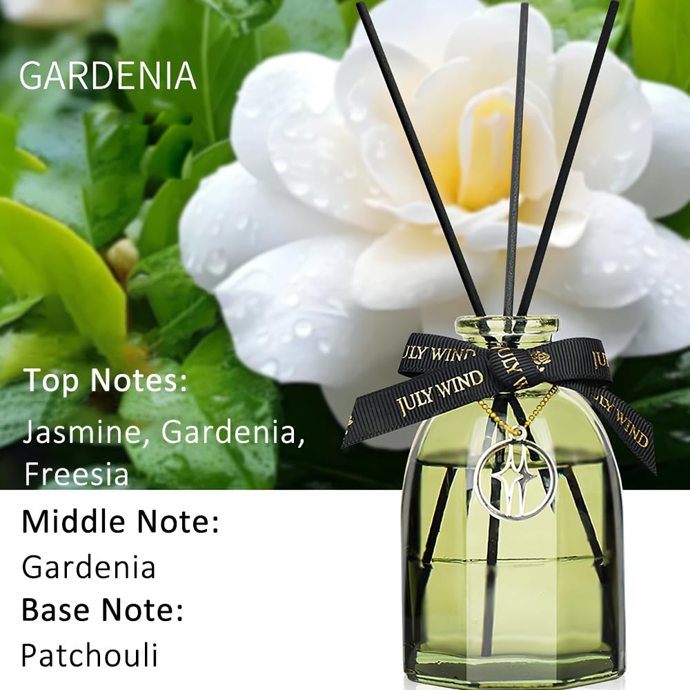 Reed Diffuser, Home Fragrance Essential Oil with 5 Reed Sticks for Home  Bathroom Office Décor 150ml