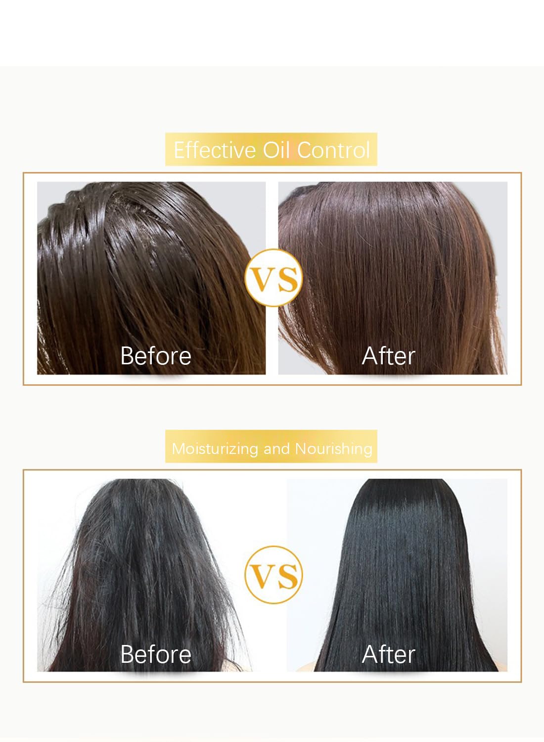 Hair Serum for Frizzy Dry Damaged Hair, Moisturizing Anti Frizz Control Repairing Argan Oil, Nourishing Smoothing Keratin Hair Treatment Oil, Hair Straightening Serum for All Hair Types 80ml