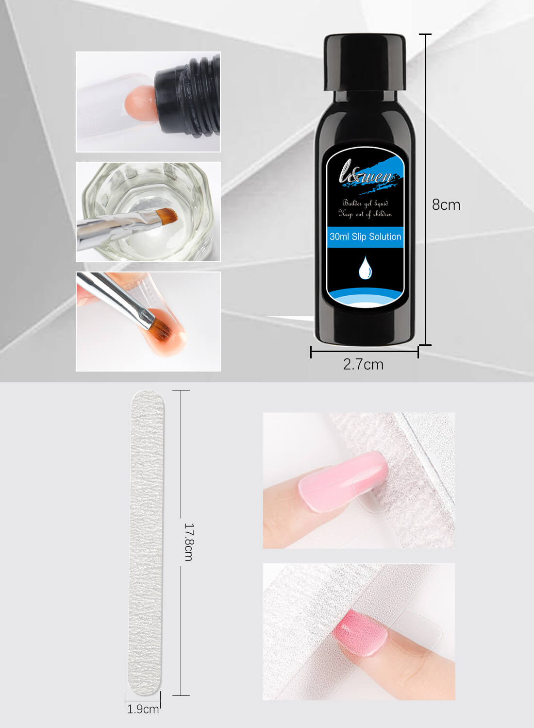 L&wen 14Pcs Nail Extension Gel Kit