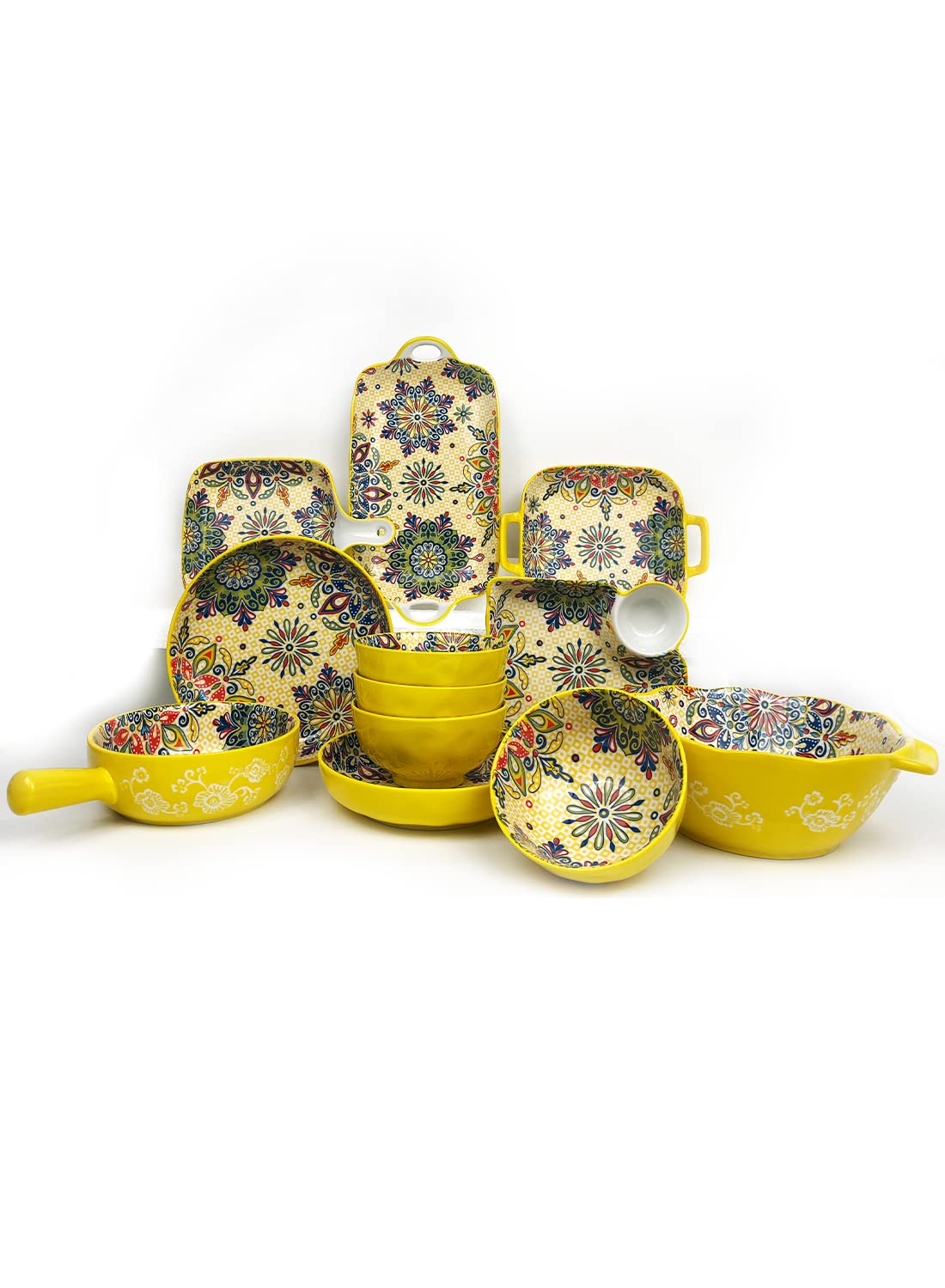 L&Wen 18Pcs Dinnerware Set