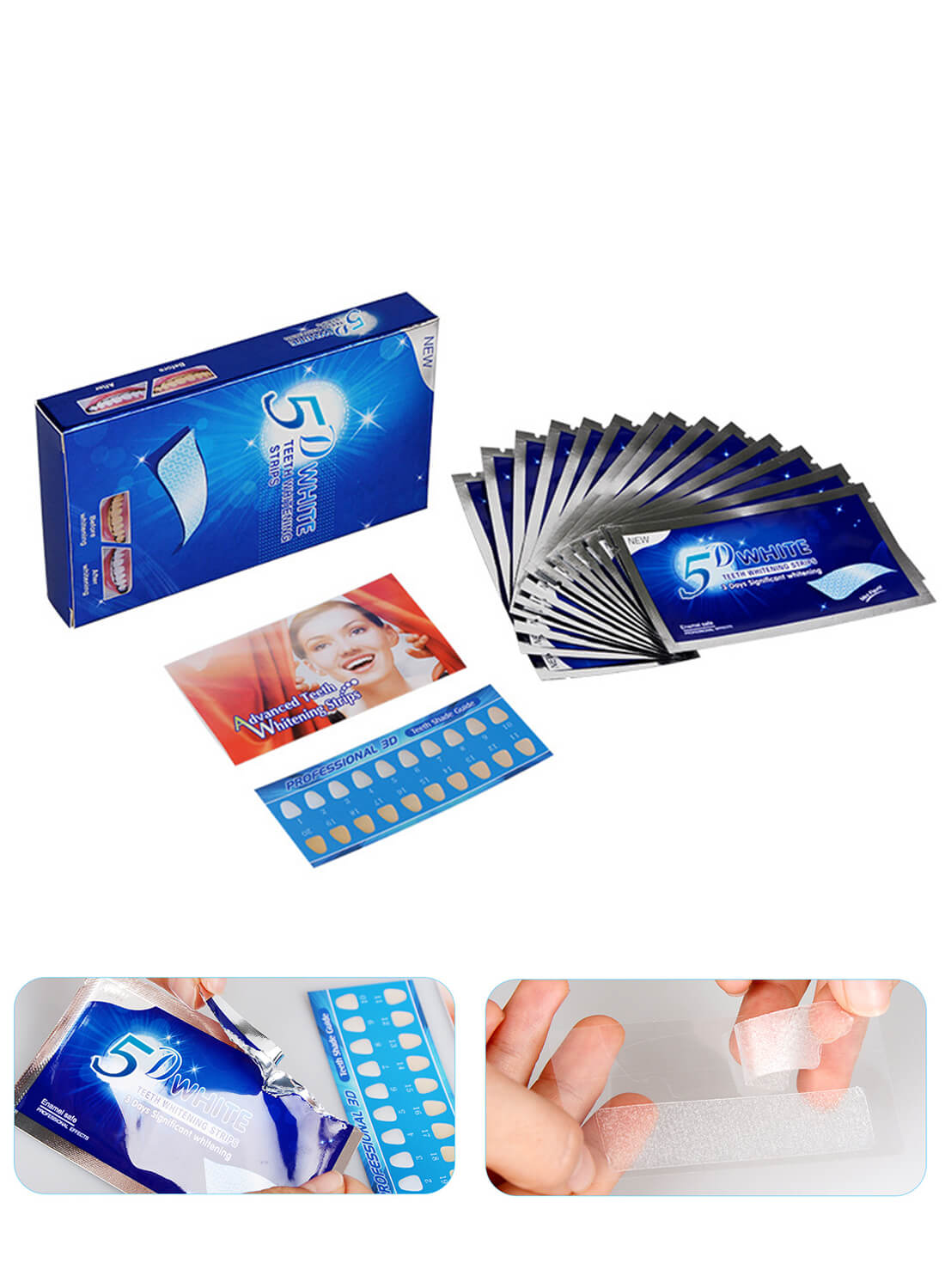 5D White Teeth Whitening Strips