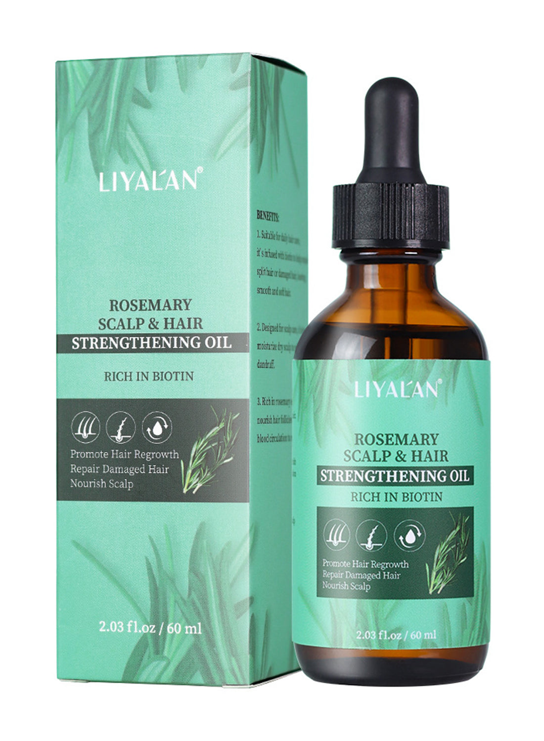 Liyalan Rosemary Scalp and Hair Strengthening Oil