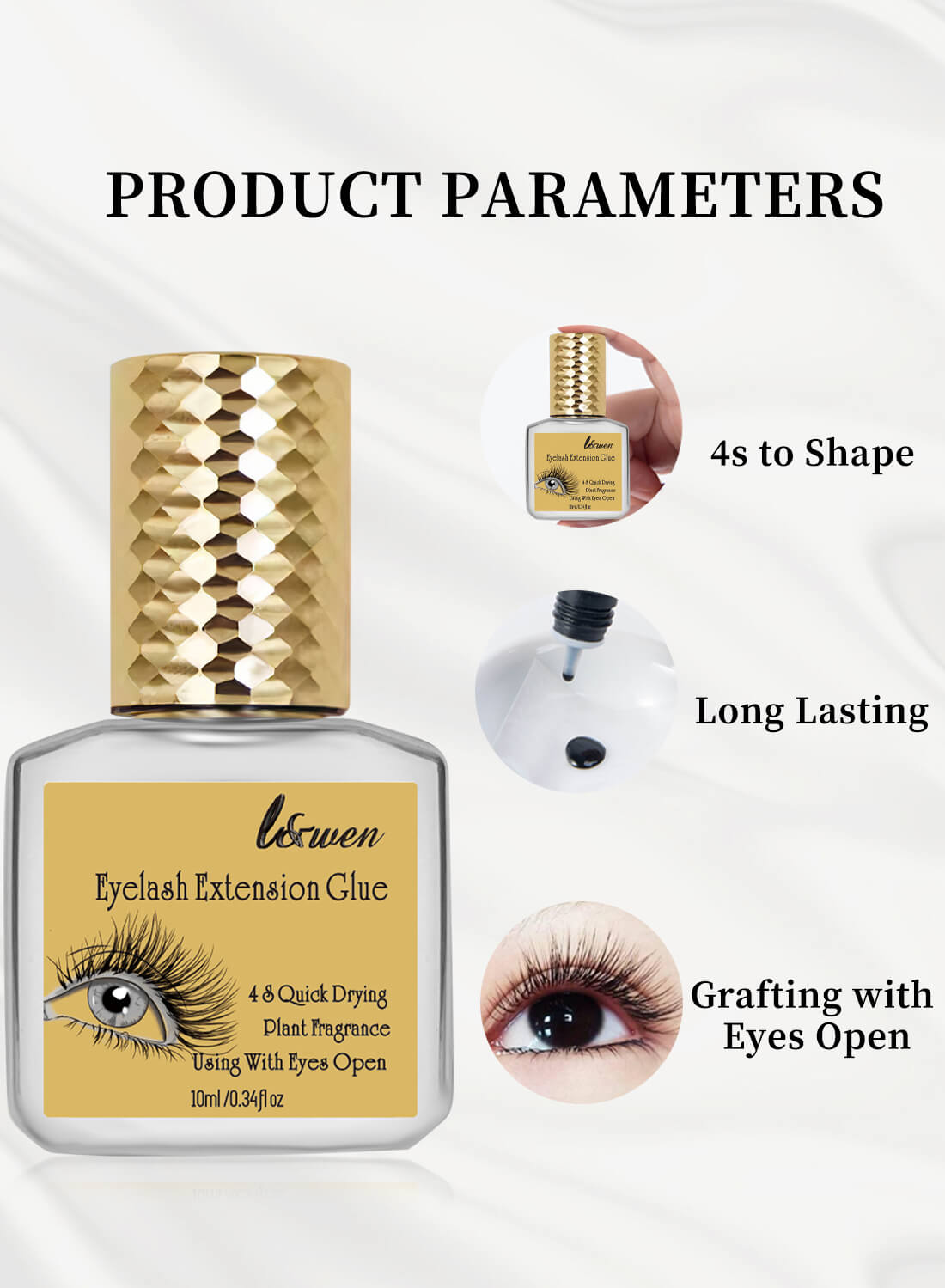 L&wen Eyelash Extension Glue Can Open Eyes 10ML