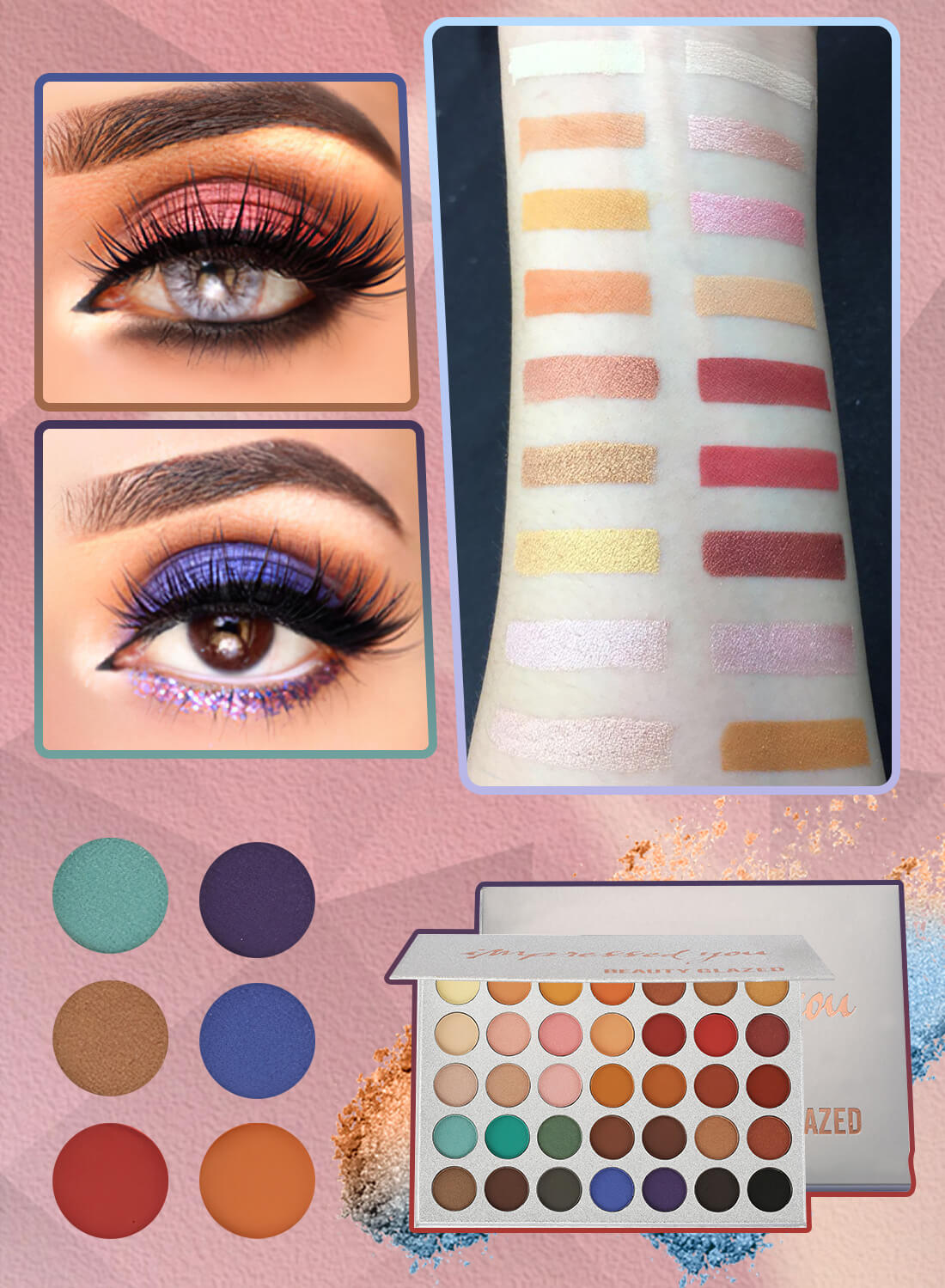 beauty glazed 35 Colors Eyeshadow Palette