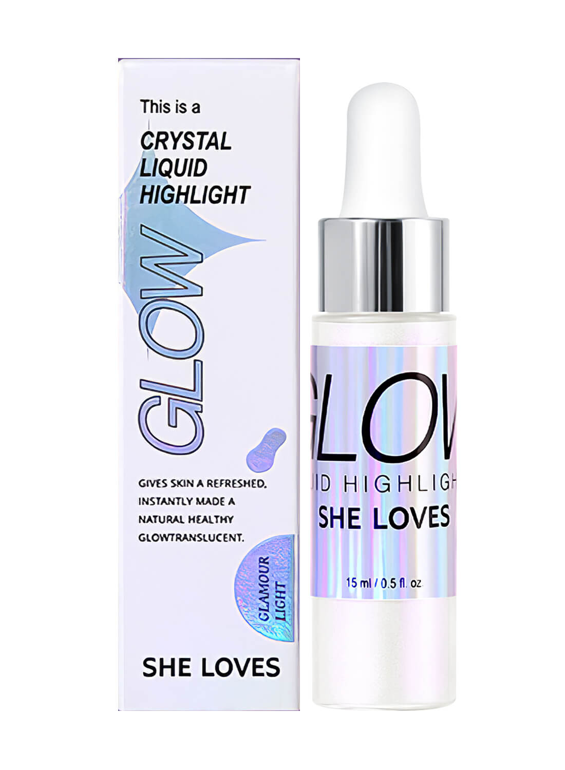 She Loves Liquid Highlighter Shimmer Body Oil 15ml