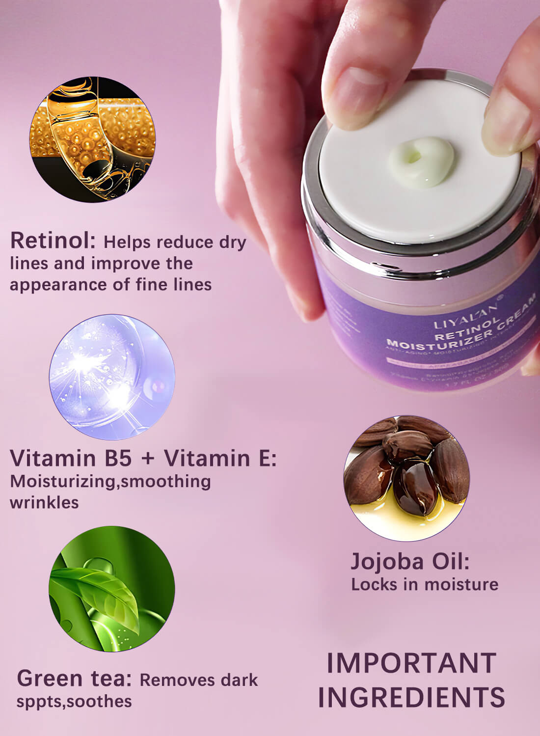 Liyalan Retinol Moisturizer Cream 50g