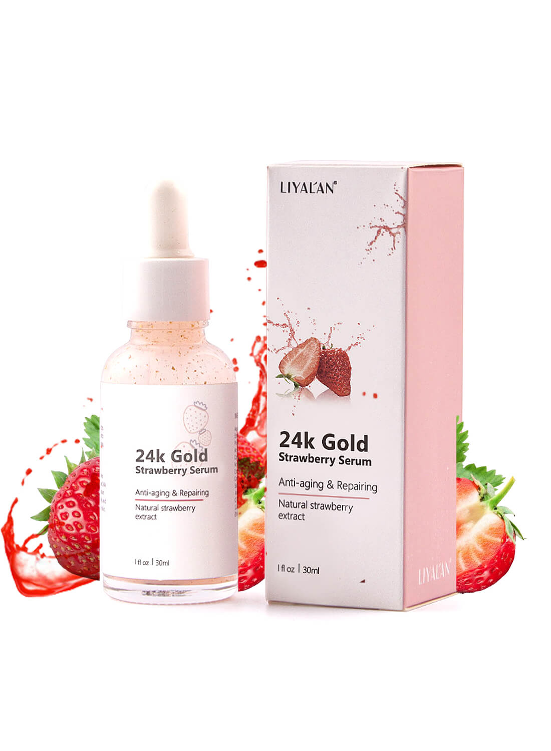 Liyalan 24K Gold Strawberry Serum 30ml