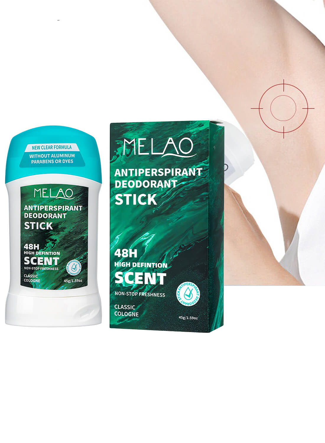 Antiperspirant Deodorant Stick for Men, 48 Hour Sweat and Odor Protection 45g
