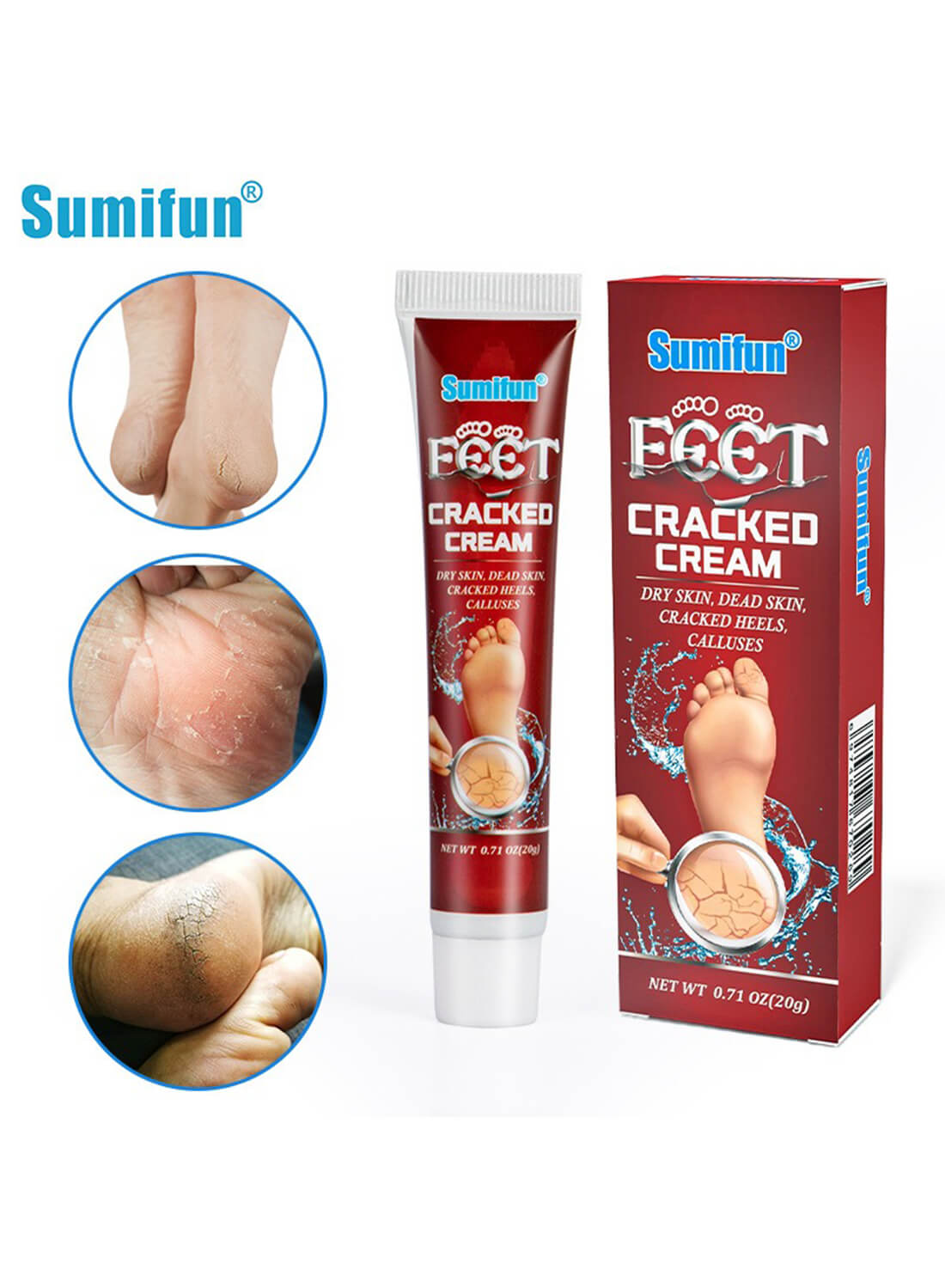 Feet Cracked Cream, Foot Repair Cream 20g