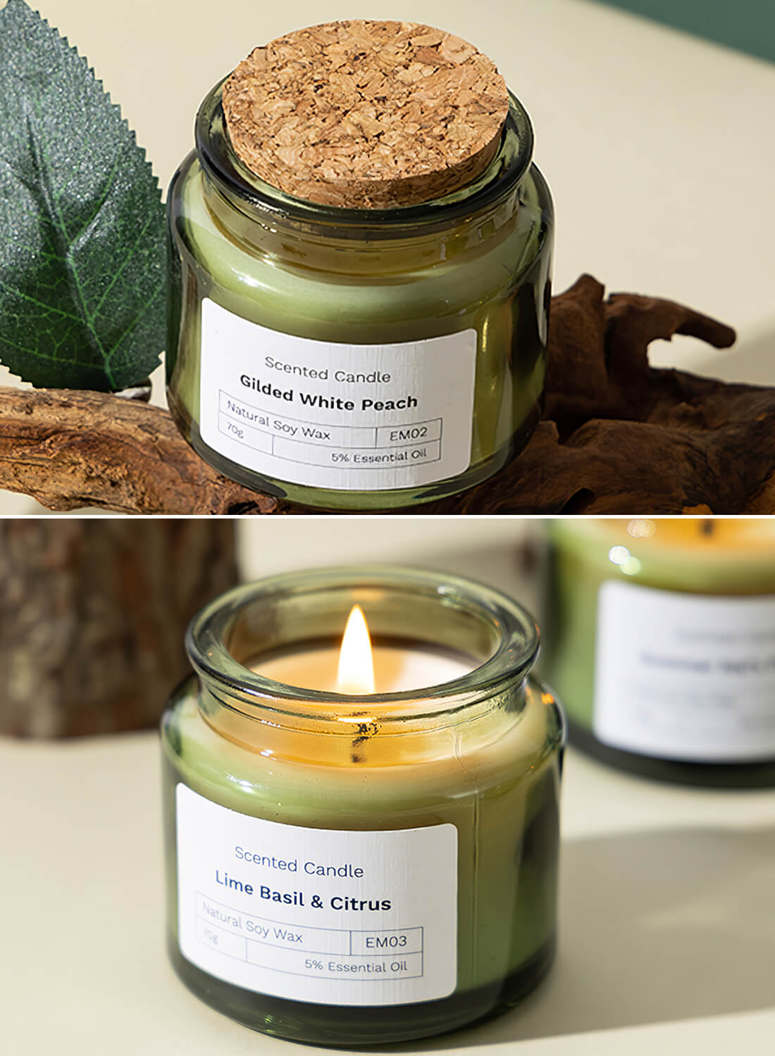 Scented Candles, 12 Hours of Burn Time 70g