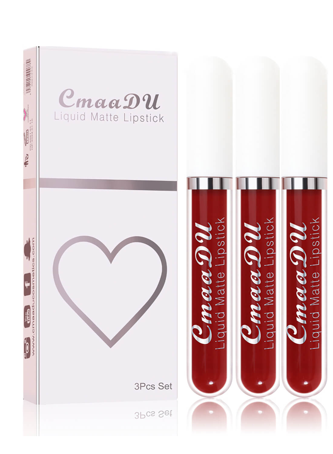 CmaaDu 3Pcs Lip Gloss Set